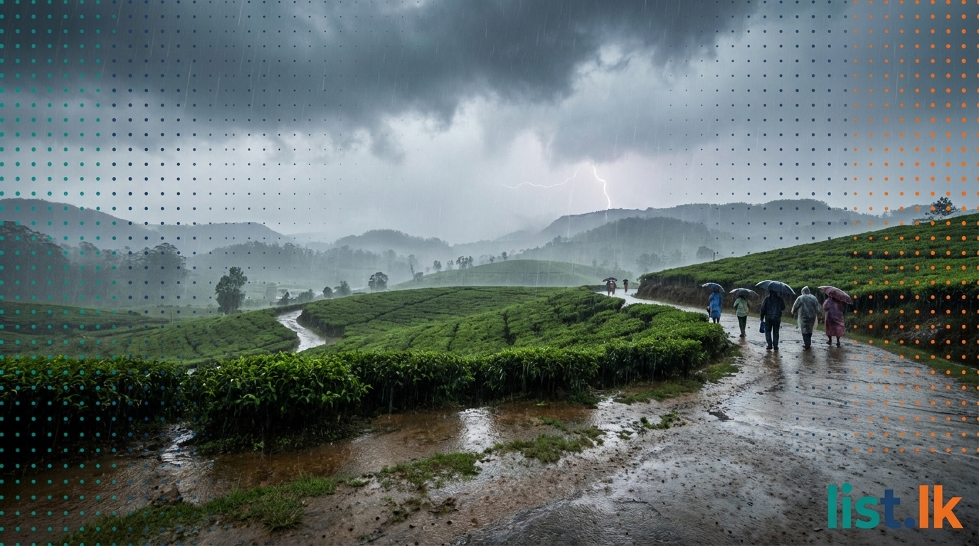 Heavy Rains End Nuwara Eliya's Dry Spell; Lightning Incident Injures Three