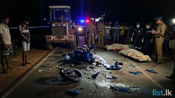 Two Young Men Die in Kilinochchi Motorcycle Accident