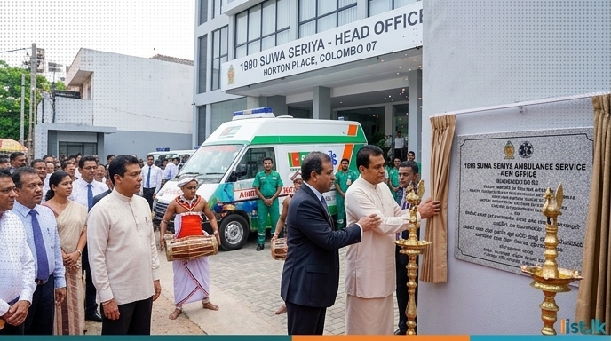 New Office for 1990 Suwa Seriya Ambulance Service Inaugurated in Colombo