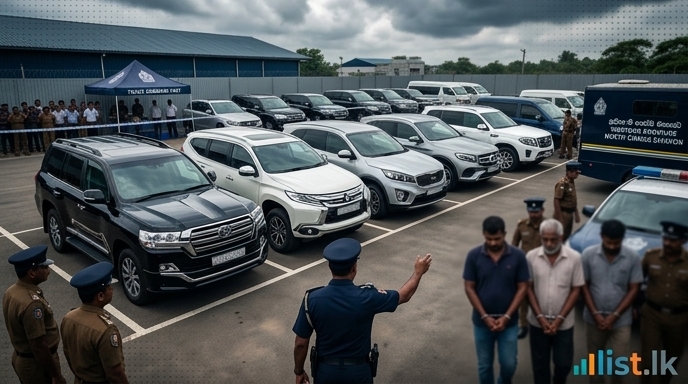 20 Illegally Assembled Luxury Vehicles Seized, Three Arrested in Organized Crime Probe