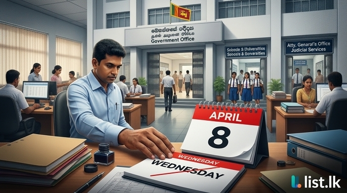 Special Wednesday Holiday for Public Sector Cancelled from April 8