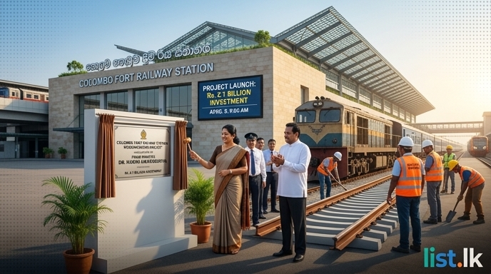 Colombo Fort Railway Station Begins Rs. 2.1 Billion Modernization Project