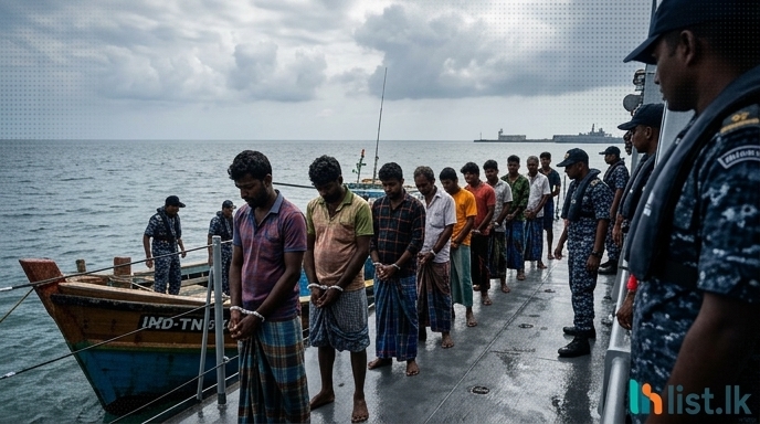 Sri Lanka Navy Arrests 10 Indian Fishermen for Poaching Amid Ongoing Issues