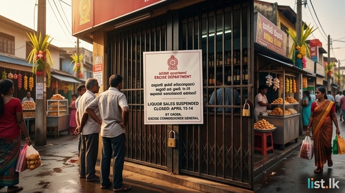 Sri Lanka Suspends Liquor Sales for Sinhala and Tamil New Year