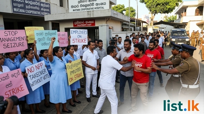 Matara Cooperative Hospital Sees Tensions Rise Over Administrative Control Dispute