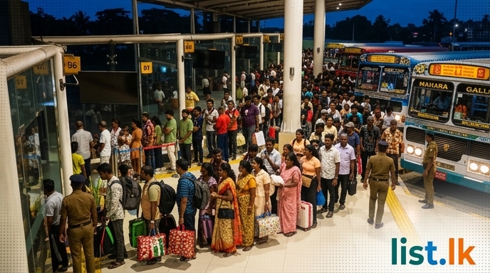 New Year Travel Rush Sees 55,000 Depart from Makumbura MMC, Authorities Urge Early Travel