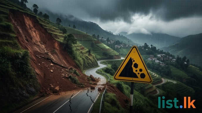 NBRO Issues Level 1 Landslide Warnings for Four Districts