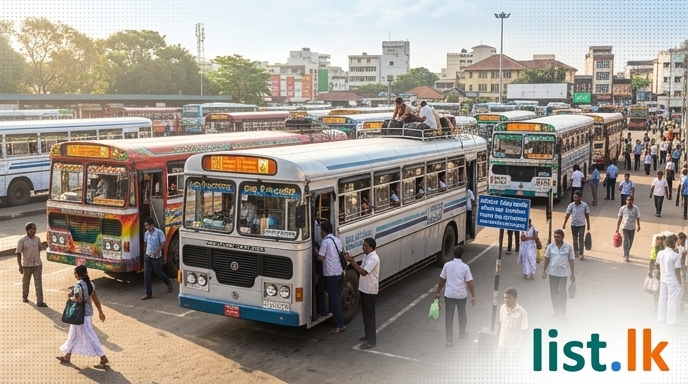 Private Bus Services Gradually Increasing Across Sri Lanka