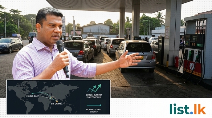 Minister Jayatissa Confirms Uninterrupted Fuel Supply, Treasury to Mitigate Potential Price Hikes