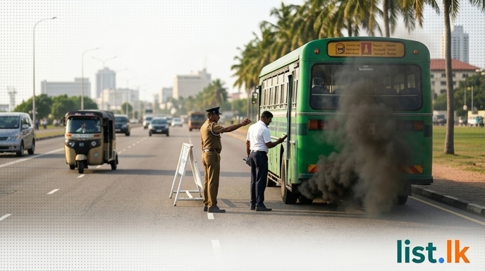 Police Announce Strict Action Against Vehicles Emitting Excessive Black Smoke
