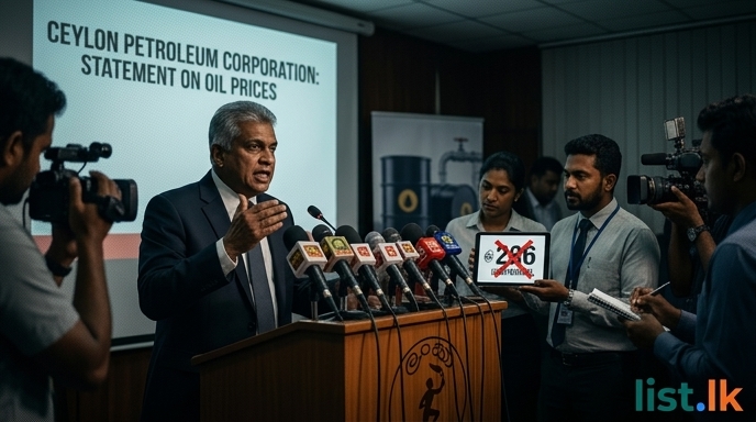 Ceylon Petroleum Corporation Denies Reports of Paying $286 Per Barrel for Crude Oil