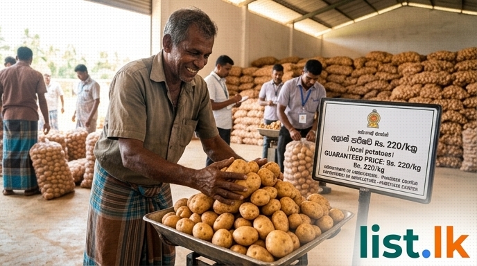 Government Guarantees Rs. 220/kg for Local Potatoes to Support Farmers