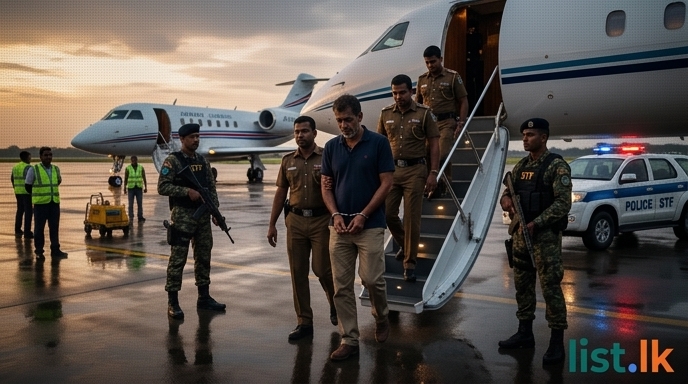 Alleged Drug Kingpin Batuwatte Chamara Repatriated to Sri Lanka