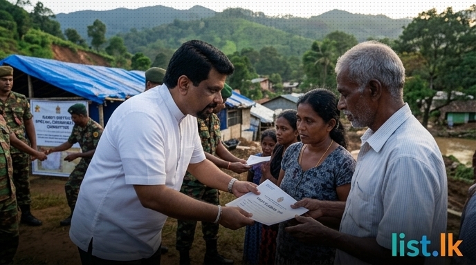 President Orders Expedited Resettlement for Kandy Cyclone Victims, Extends Rental Aid