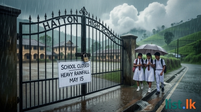 Hatton Schools Closed Tomorrow Due to Heavy Rainfall