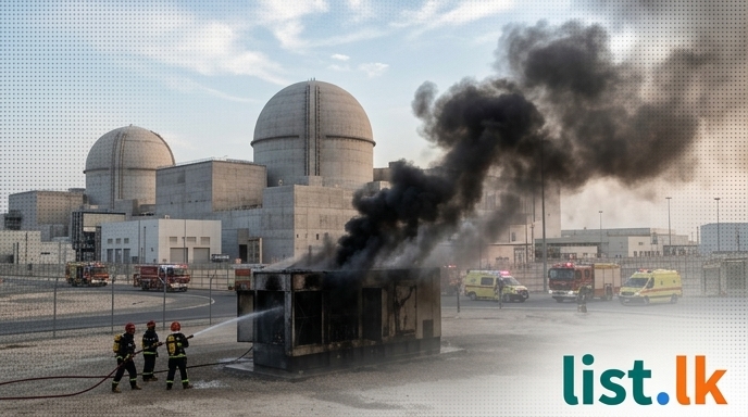 Drone Strike Causes Fire Outside UAE's Barakah Nuclear Plant; No Radiation Risk Reported
