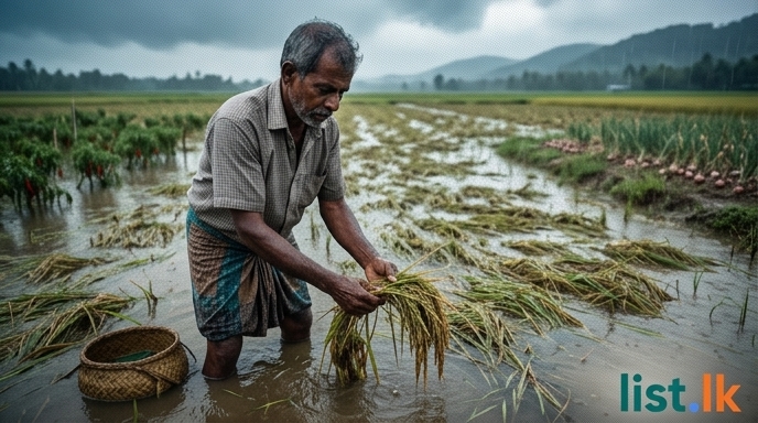 Sri Lanka to Compensate Farmers for Weather-Damaged Crops Up to LKR 100,000/Hectare