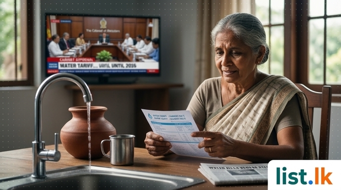 Sri Lanka to Maintain Current Water Tariffs Until Mid-2026