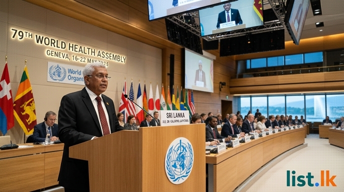 Sri Lankan Health Minister Addresses 79th World Health Assembly in Geneva
