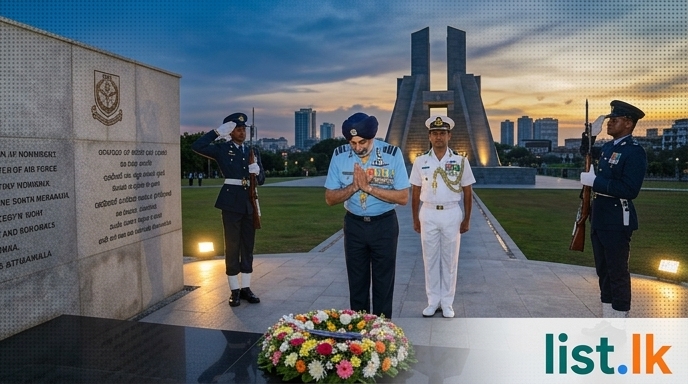 Indian Air Force Chief Concludes First Day of Sri Lanka Visit