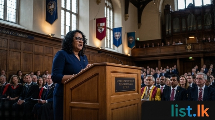 PM Amarasuriya Addresses Oxford Forum on Development, Engages in UK Diplomatic Visit