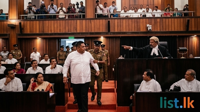 Speaker Orders MP Chamara Sampath Dassanayake Removed from Parliament Chamber