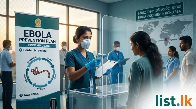 Sri Lanka Health Ministry Implements 5-Point Ebola Prevention Plan Amidst WHO Alert