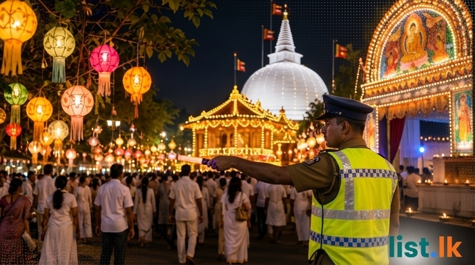 Sri Lanka Police Launch Special Security Program for Vesak Week