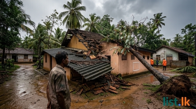 Adverse Weather Damages Over 200 Houses Across Sri Lanka