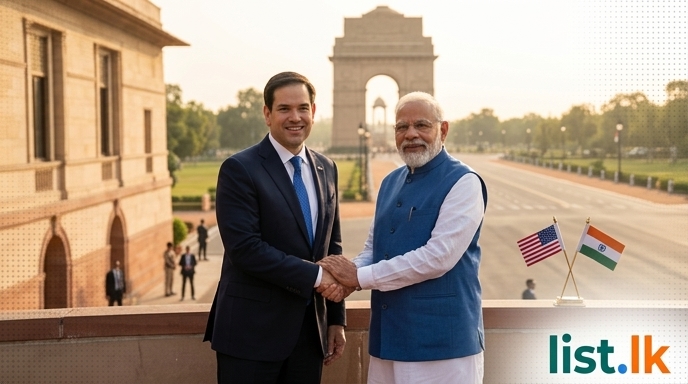US Secretary of State Rubio Visits India for Trade, Security Talks Amid Iran Peace Deal Hopes