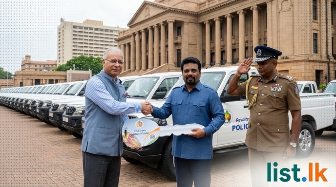 India Donates 134 Vehicles to Sri Lanka Police