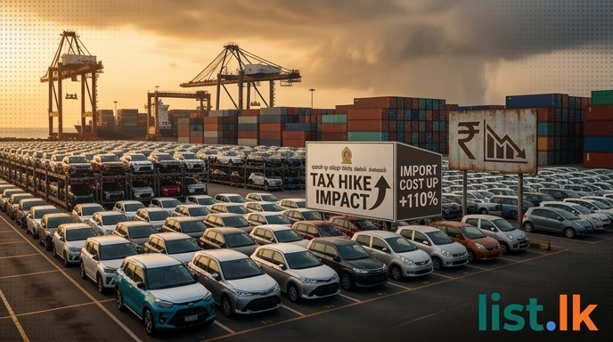 Sri Lanka Vehicle Prices Set to Surge Amidst Tax Hikes and Rupee Depreciation