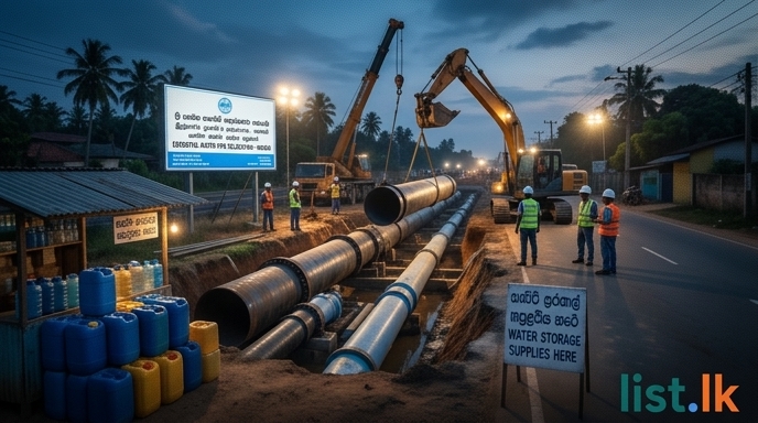 12-Hour Water Cut for Mahara and Gampaha Areas Due to Expressway Works