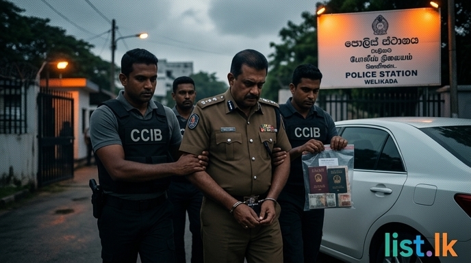 Welikada Police OIC Arrested for Alleged Bribe Scheme Involving 19 Chinese Passports