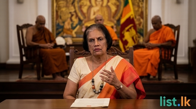 Former President Kumaratunga Urges Buddhist Council to Address Sasana Challenges