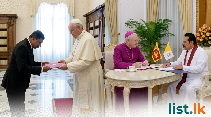 Sri Lankan Envoy Presents Credentials to Pope; Vatican Nuncio Meets Prime Minister