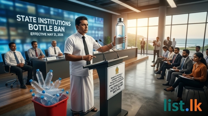 Sri Lanka Bans Single-Use Plastic Water Bottles in State Institutions
