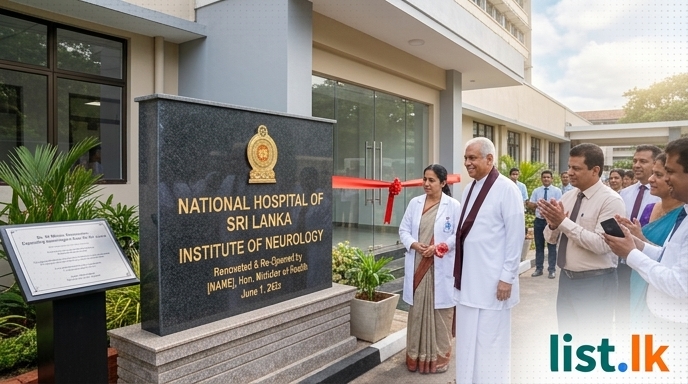 Sri Lanka's National Hospital Enhances Neurological Care with Rs. 99 Million Institute Renovation