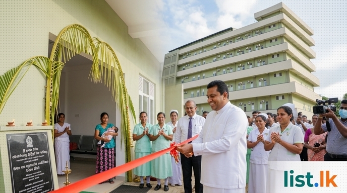 Monaragala Hospital Unveils New Five-Storey Maternity and Surgical Complex