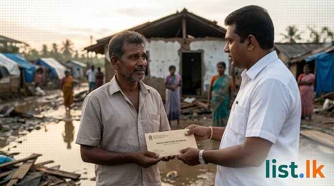 Sri Lanka Cabinet Extends Rental Support for Ditwa Disaster Victims
