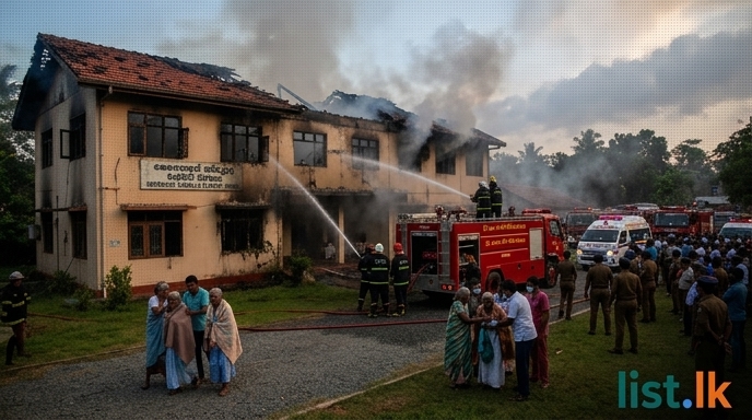 Fire at Batagoda Elderly Home: 11 Missing, 47 Rescued
