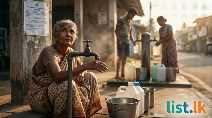 Water Supply Disruptions Hit Galle and Kalutara Districts Today
