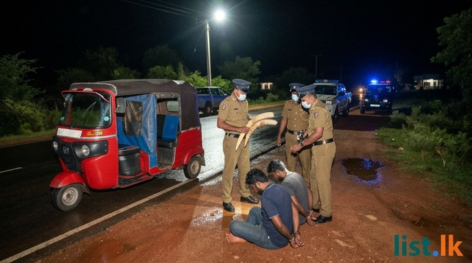 Three Suspects Apprehended in Separate Incidents Involving Elephant Tusks