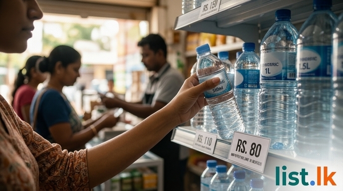 Bottled Water Prices Increased Across Sri Lanka Effective Today