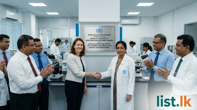 Sri Lanka's NIID Angoda Designated WHO Collaborating Centre for Dengue Research and Training