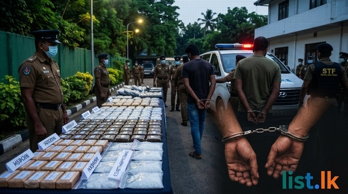 Sri Lanka Police Conduct Major Drug Busts Island-Wide