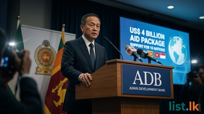 ADB Pledges $4 Billion Aid Package, Sri Lanka Among 15 Nations Seeking Support