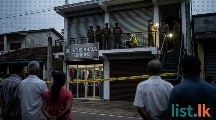 Couple Found Dead in Bulathsinhala Clothing Store Under Suspicious Circumstances