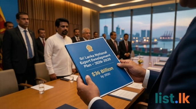 Sri Lanka Unveils Ambitious 5-Year Export Plan Targeting $36 Billion by 2030