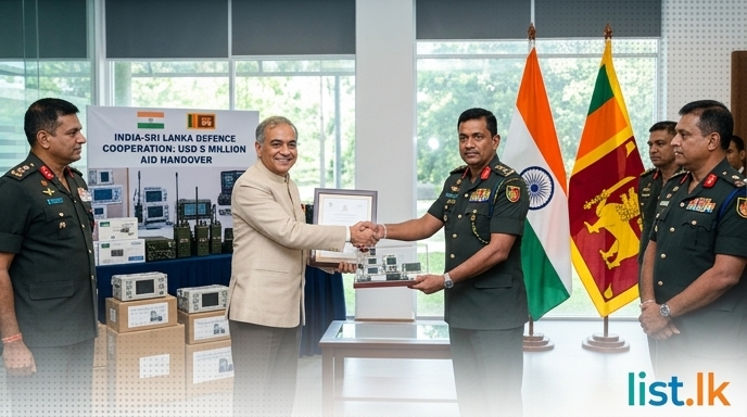 India Donates USD 5 Million in Defence and Medical Aid to Sri Lanka Army